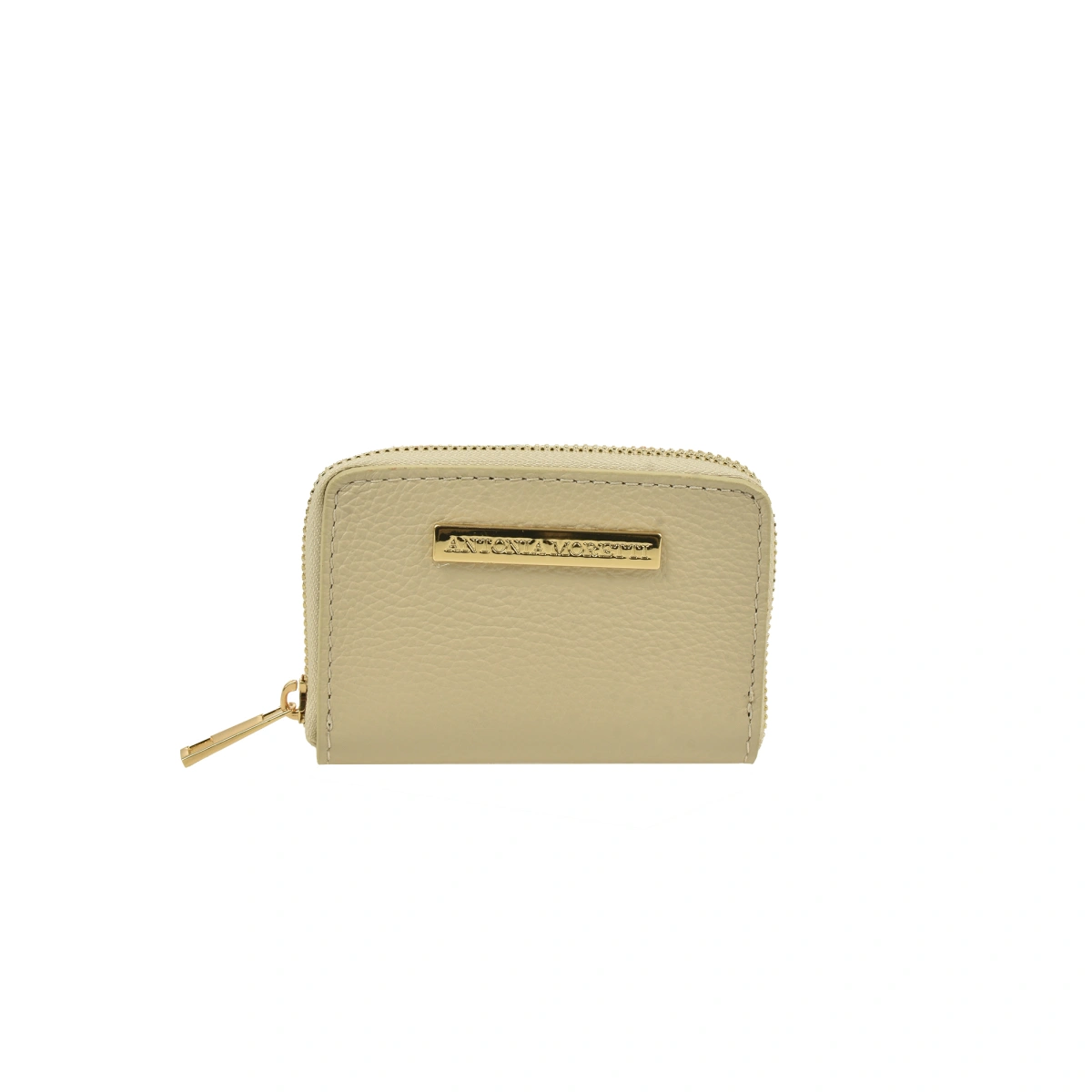 Portofele - Portofel dama din piele naturala Antonia Moretti AM1573, Bej, Bagsy