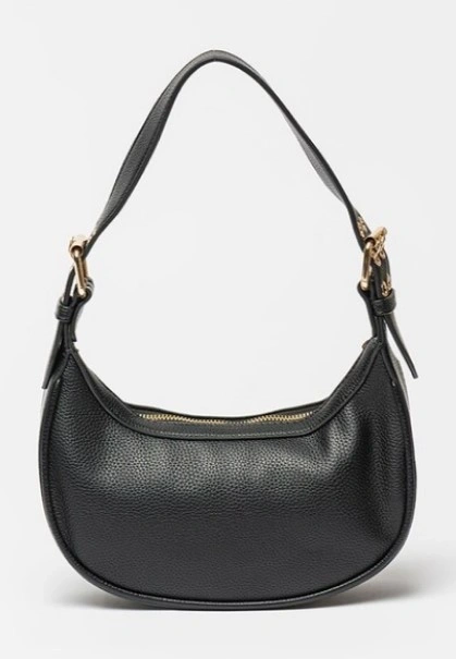 Genti de umar - Geanta de mana din piele ecologica Francesca Rossi FR6453, Negru, Bagsy