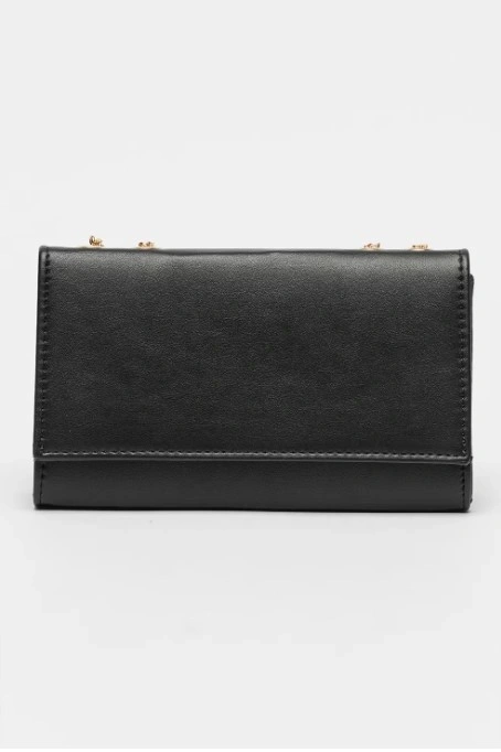 Genti de umar - Geanta de umar din piele ecologica Francesca Rossi FR6457, Negru, Bagsy