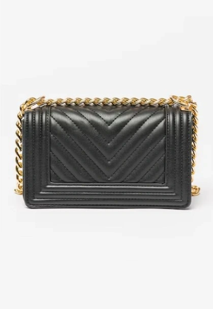 Genti de umar - Geanta de umar din piele ecologica Francesca Rossi FR6462, Negru, Bagsy