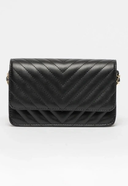 Genti de umar - Geanta de umar din piele ecologica Francesca Rossi FR6463, Negru, Bagsy