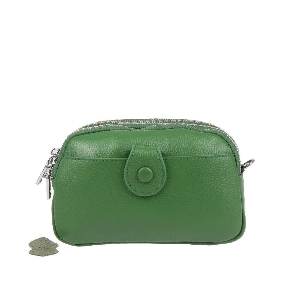 Genti de umar - Geanta de umar din piele naturala Antonia Moretti AM1689, Verde, Bagsy