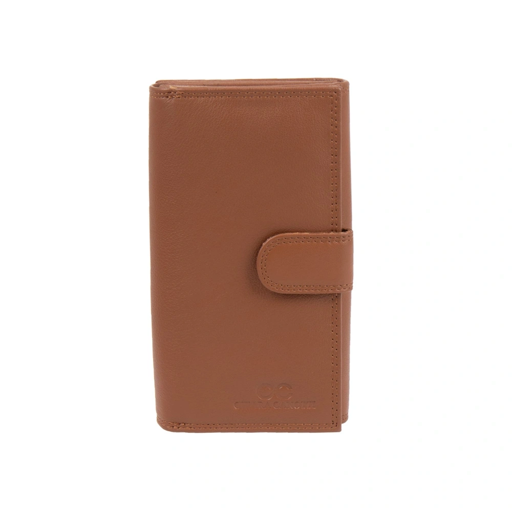 Portofele - Portofel dama din piele naturala Chiara Canotti CC1674, Cognac, Bagsy