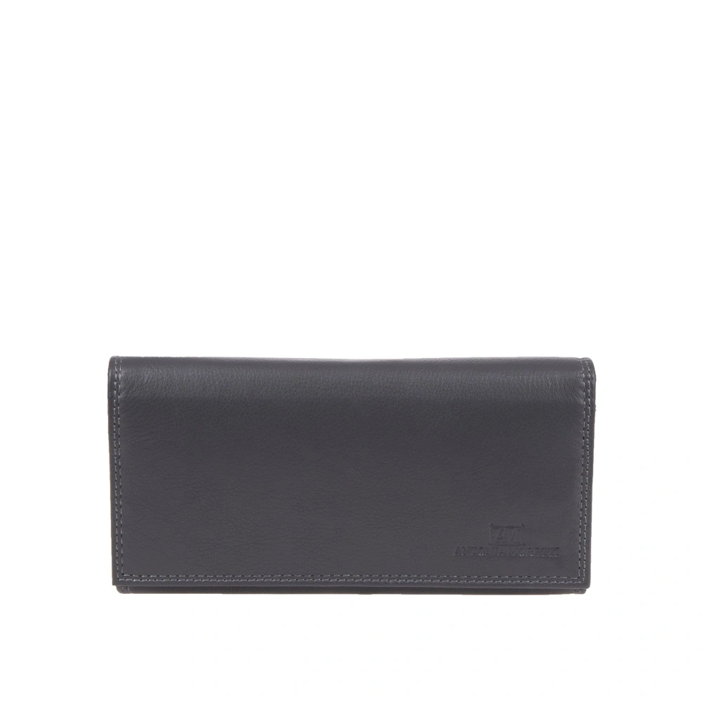 Portofele - Portofel dama din piele naturala Antonia Moretti AM1690, Gri, Bagsy