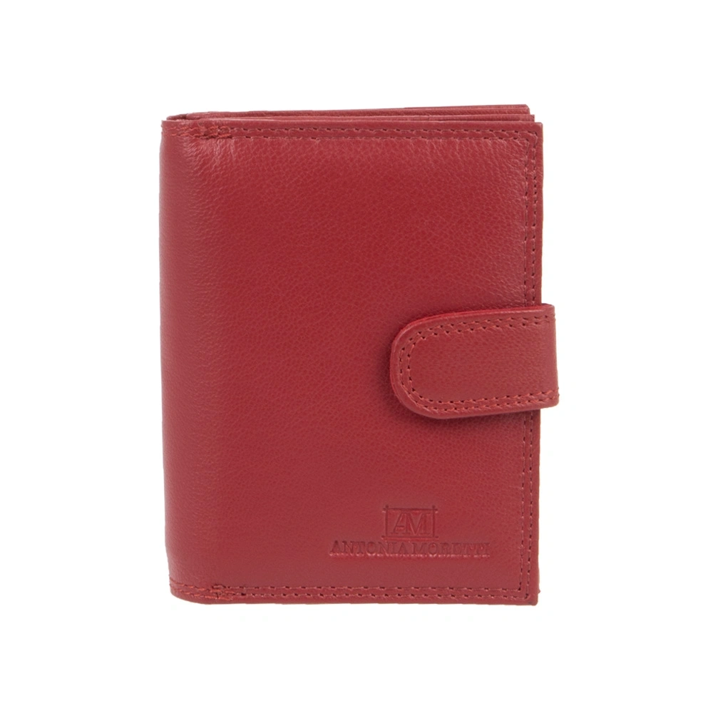 Portofele - Portofel dama din piele naturala Antonia Moretti AM1692, Rosu, Bagsy