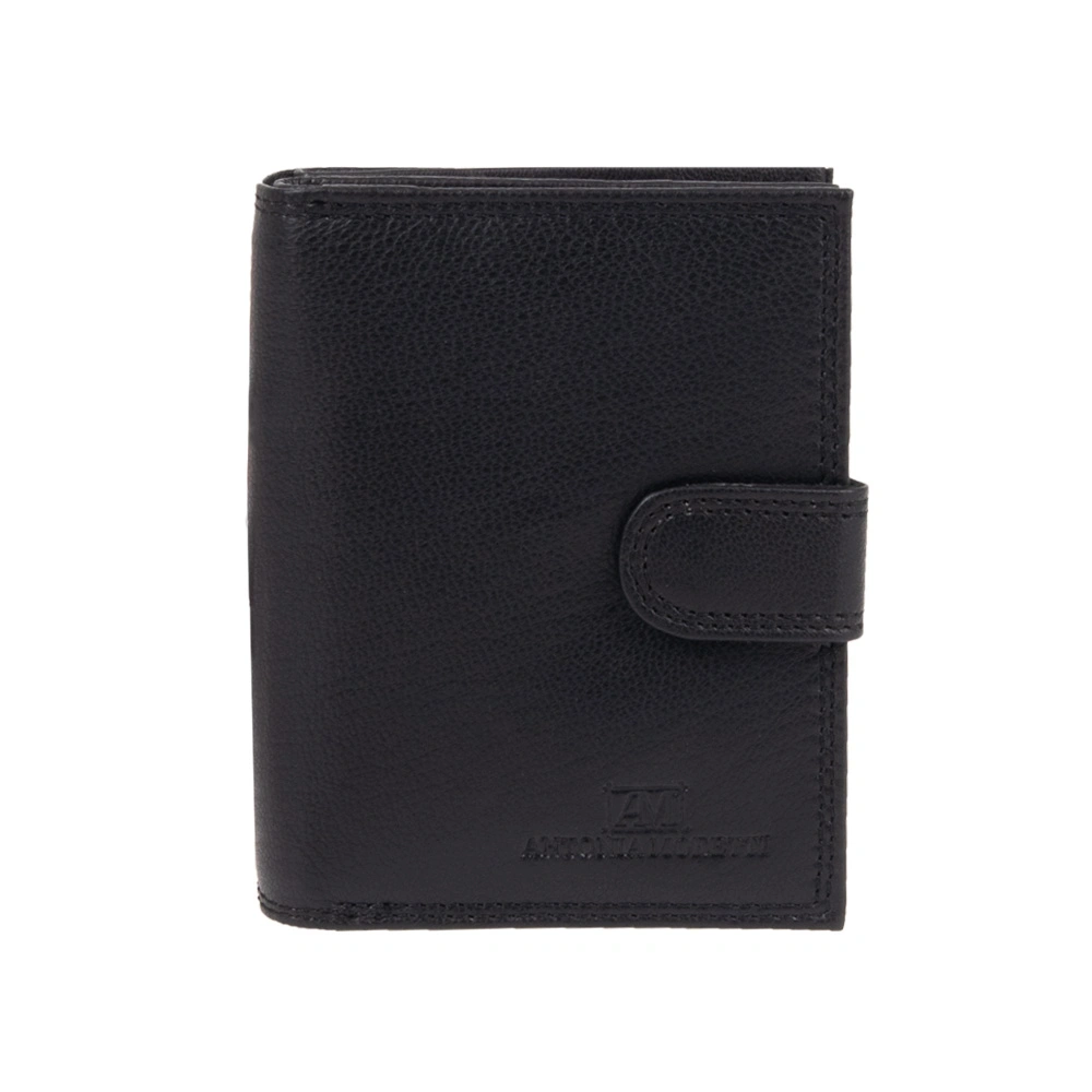 Portofele - Portofel dama din piele naturala Antonia Moretti AM1692, Nero, Bagsy