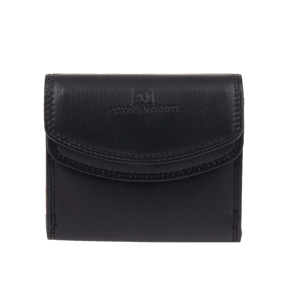 Portofele - Portofel dama din piele naturala Antonia Moretti AM1693, Negru, Bagsy