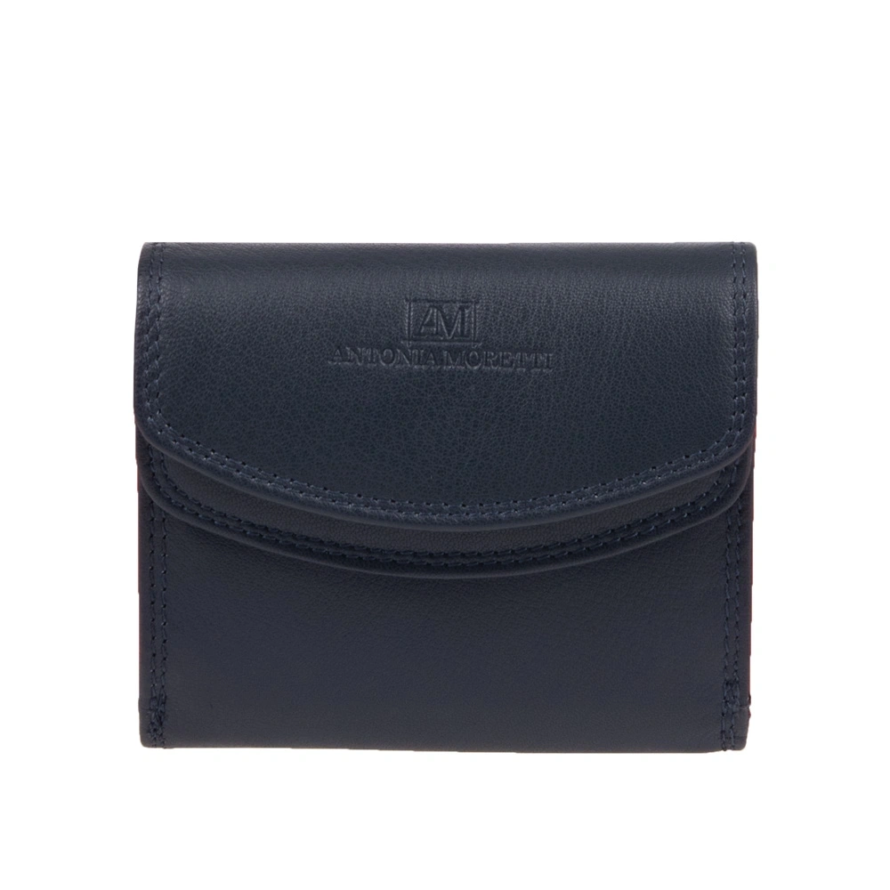 Portofele - Portofel dama din piele naturala Antonia Moretti AM1693, Albastru, Bagsy