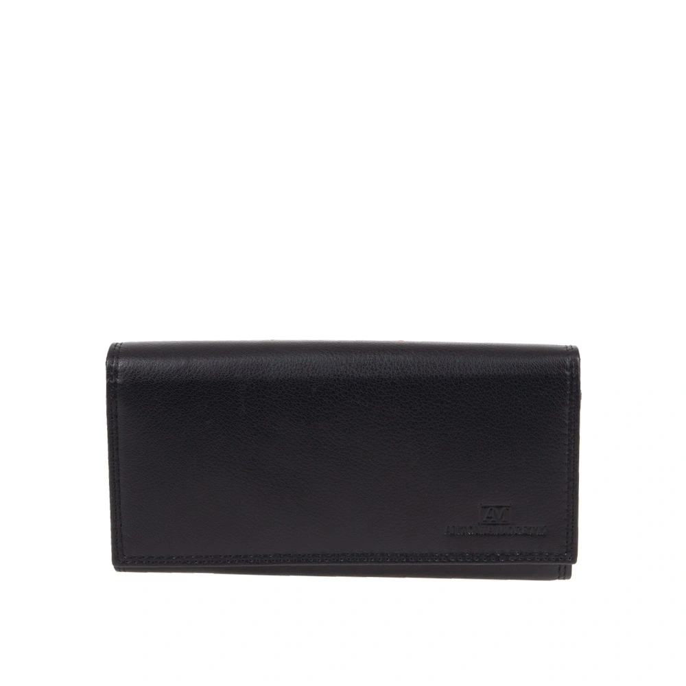 Portofele - Portofel dama din piele naturala Antonia Moretti AM1690, Negru, Bagsy