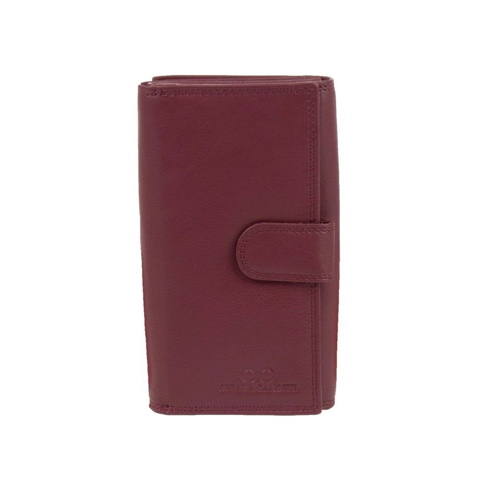 Portofele - Portofel dama din piele naturala Chiara Canotti CC1674, Visiniu, Bagsy