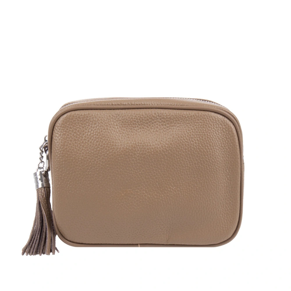 Genti de umar - Geanta de umar din piele naturala Chiara Canotti CC1707, Grej inchis, Bagsy