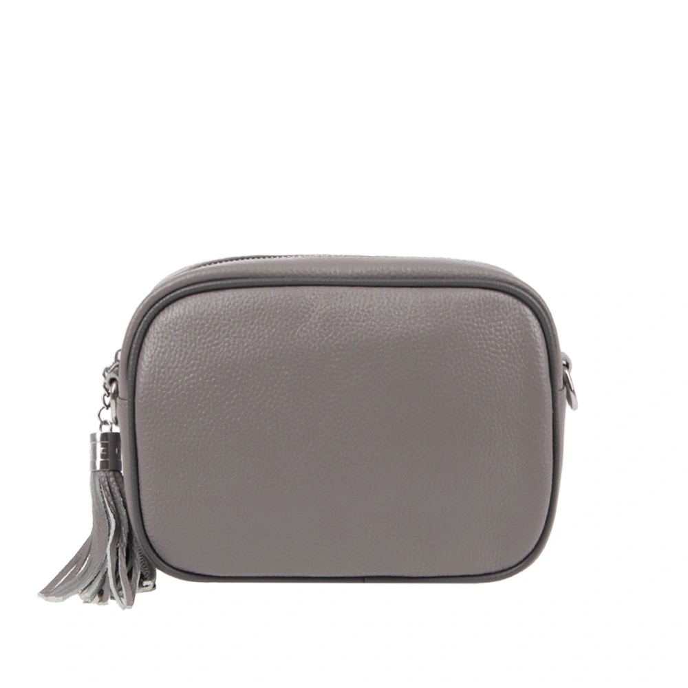 Genti de umar - Geanta de umar din piele naturala Chiara Canotti CC1707, Gri, Bagsy