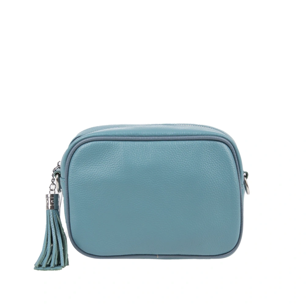 Genti de umar - Geanta de umar din piele naturala Chiara Canotti CC1707, Albastru, Bagsy