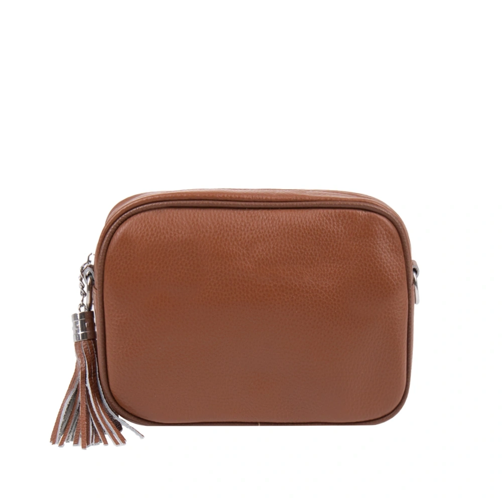 Genti de umar - Geanta de umar din piele naturala Chiara Canotti CC1707, Cognac, Bagsy