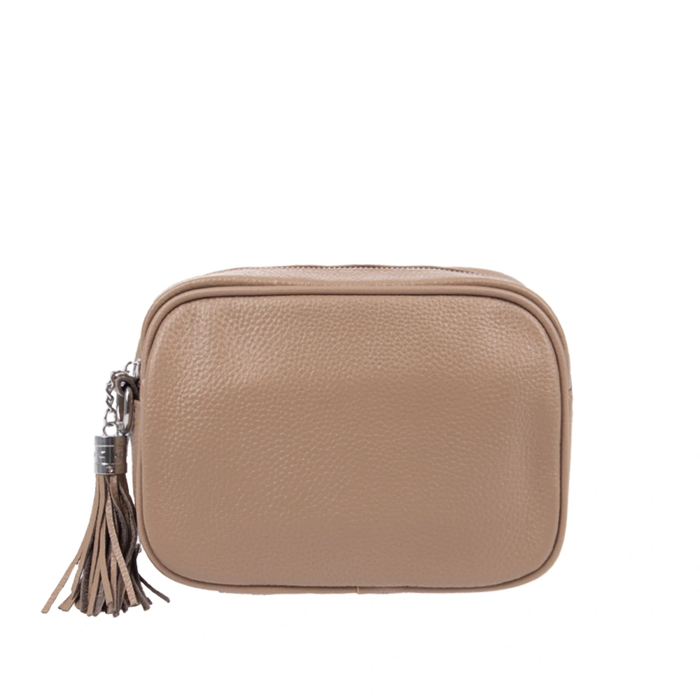 Genti de umar - Geanta de umar din piele naturala Chiara Canotti CC1707, Grej, Bagsy