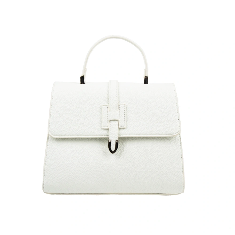 Genti de umar - Geanta de mana din piele ecologica Francesca Rossi FR6492, Alb, Bagsy