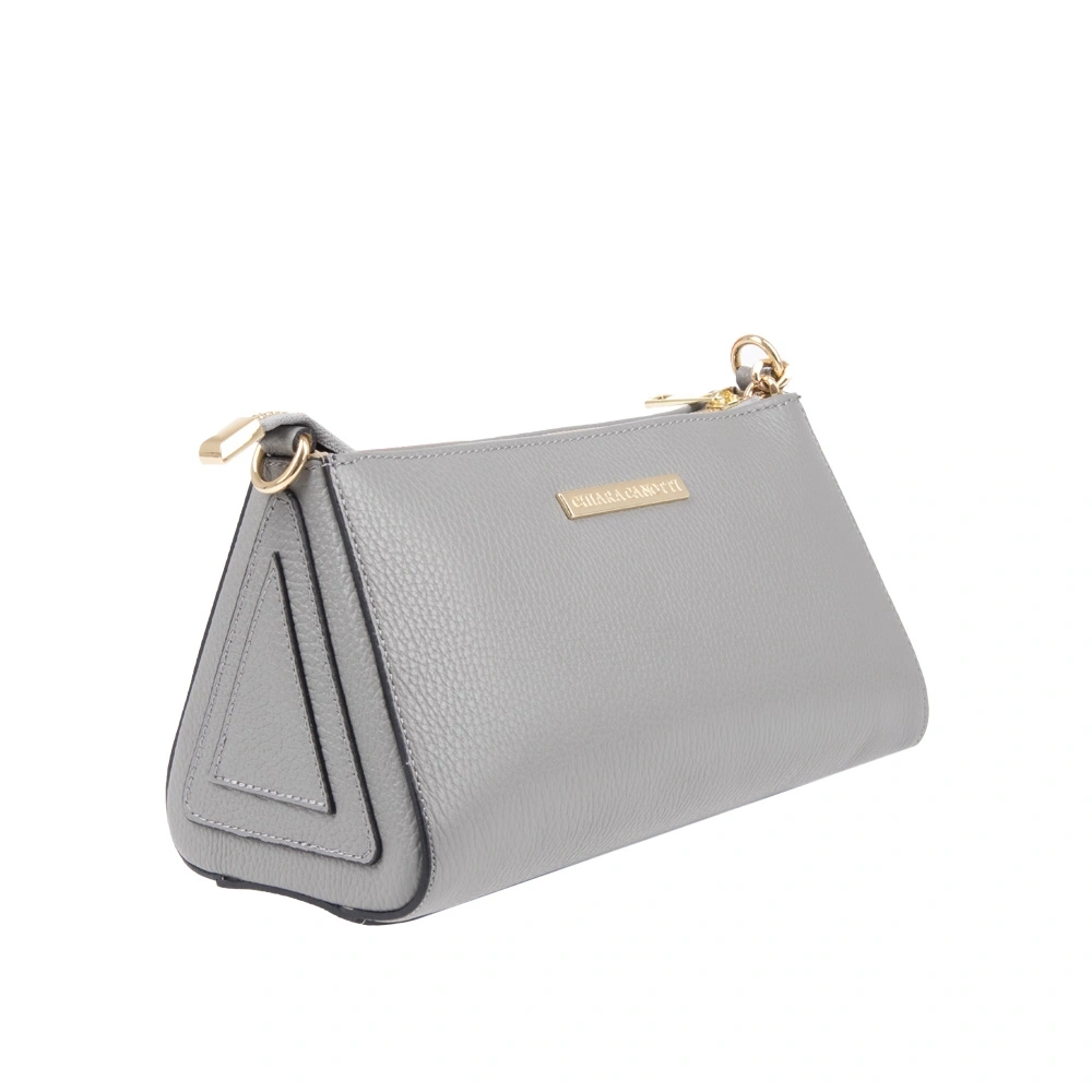 Genti de umar - Geanta de umar din piele naturala Chiara Canotti CC1727, Gri, Bagsy