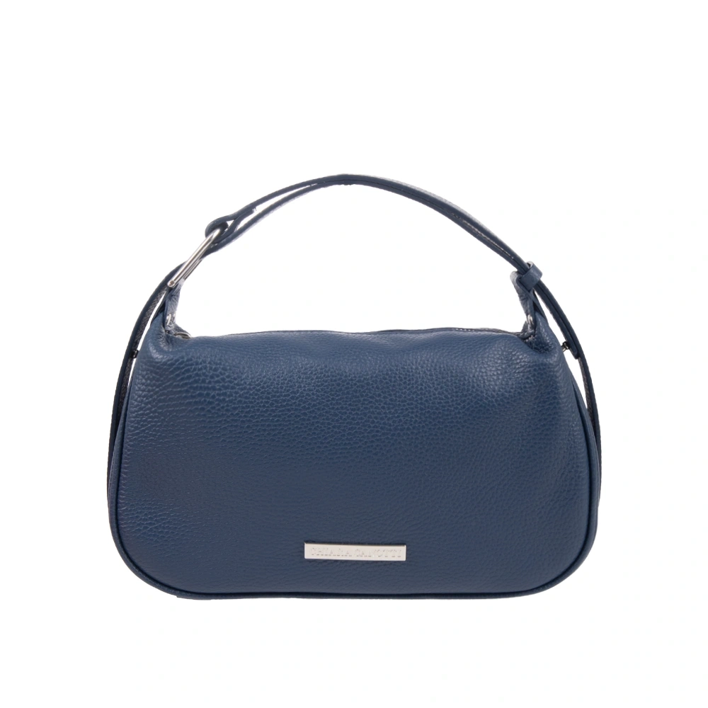 Genti de umar - Geanta de umar din piele naturala Chiara Canotti CC1732, Albastru, Bagsy