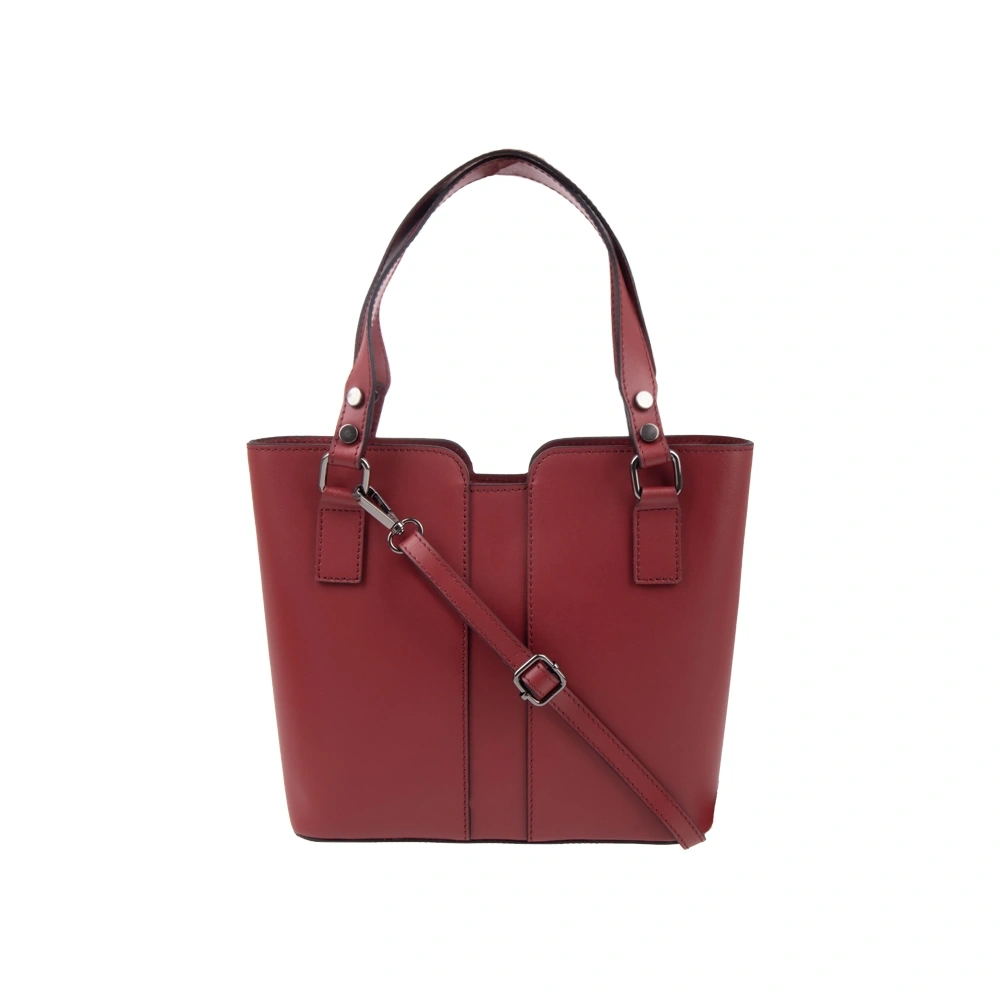 Genti de umar - Geanta de umar din piele naturala Chiara Canotti CC1737, Rosu, Bagsy