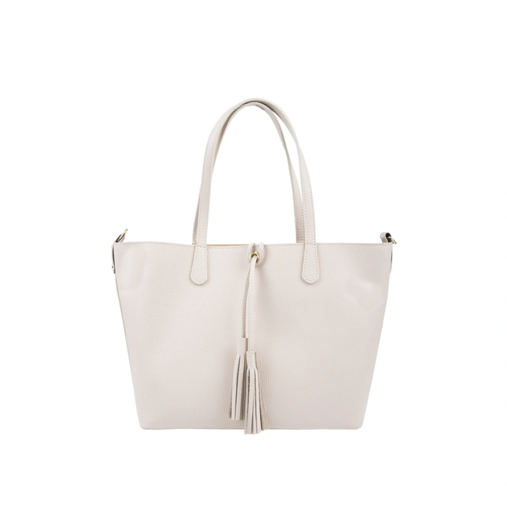 Genti de umar - Geanta de umar din piele naturala Antonia Moretti AM1754, Beige, Bagsy